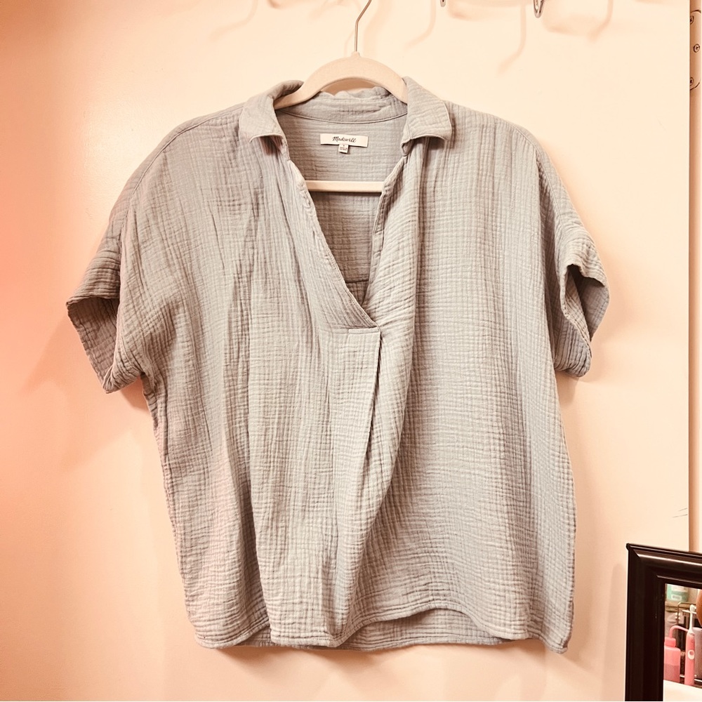 Madewell blue top